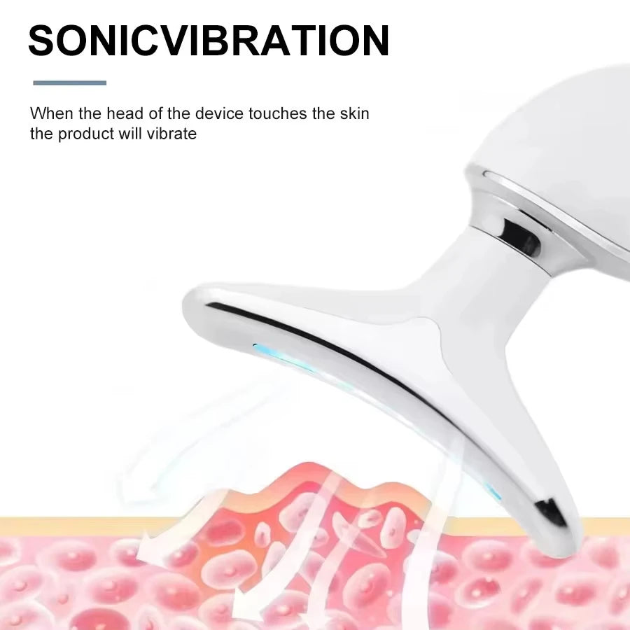 Anti Wrinkle Facial Massager Neck Face Beauty Device Skin Tighten Facial Lift Device Reduce Double Chin Skin Care Tool 7 Colors