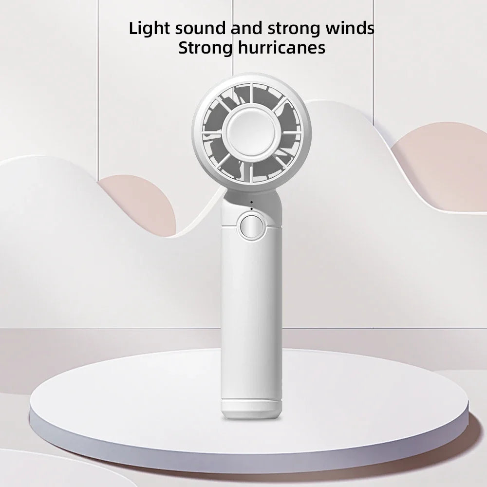 2025 USB Rechargeable Mini Fan  Portable Handheld Cooling Fan for Office & Travel