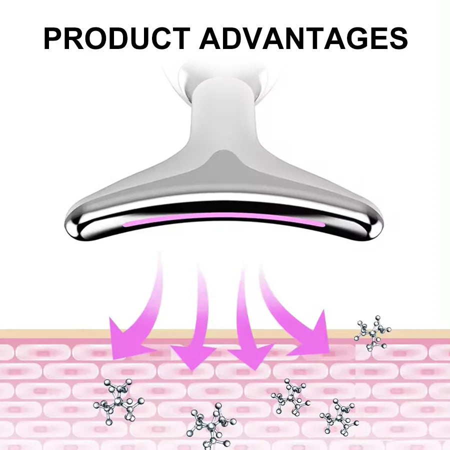 Anti Wrinkle Facial Massager Neck Face Beauty Device Skin Tighten Facial Lift Device Reduce Double Chin Skin Care Tool 7 Colors