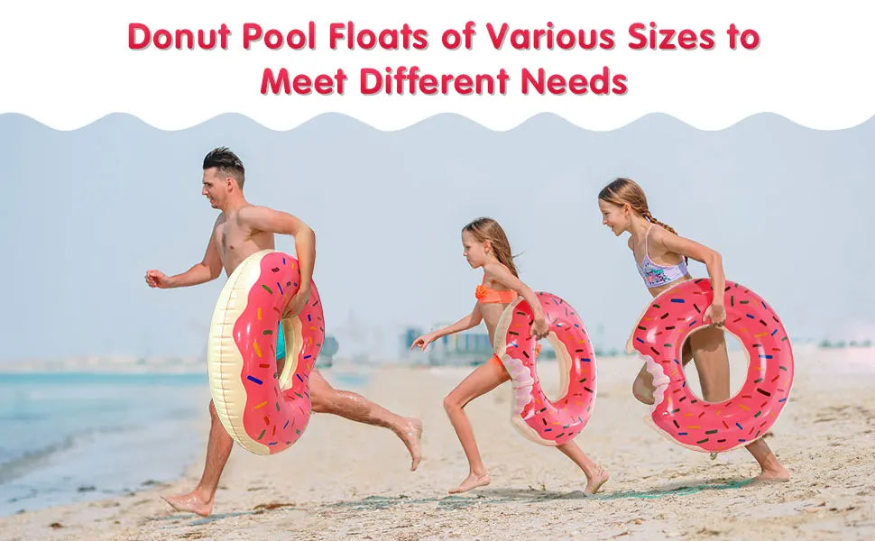 Inflatable Swim Rings Summer Swimming Pool Float Ring Beach Floatie Swim Party Toys for Fun Water Activities 1pc