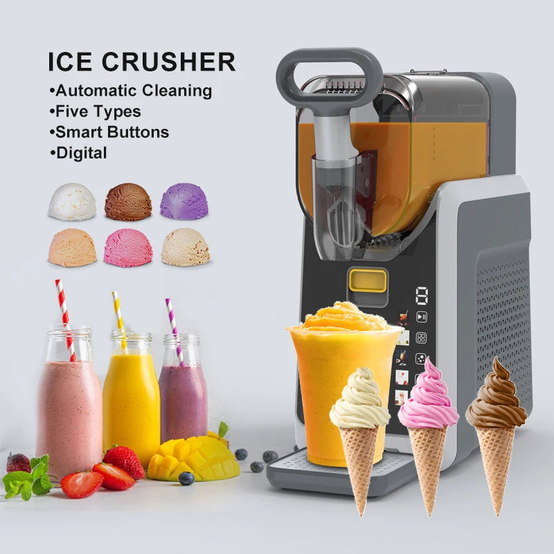 Slushy Machine Portable Ice Cream Freezing Multifunctional Slushie Make Automatic 2L Counter Frozen Drink Soft Drinks for Home