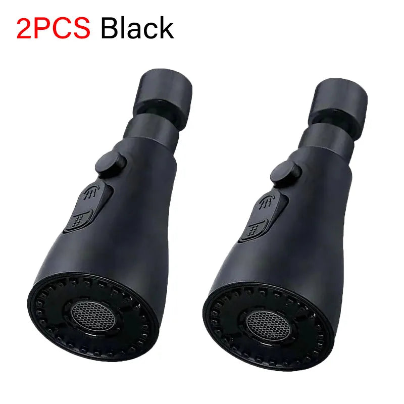 3 In 1 Kitchen Faucet Extender 360 Degree Rotate Pull Out Kitchen Tap Multi-mode Strong Flushing Booster Kitchen Accessories