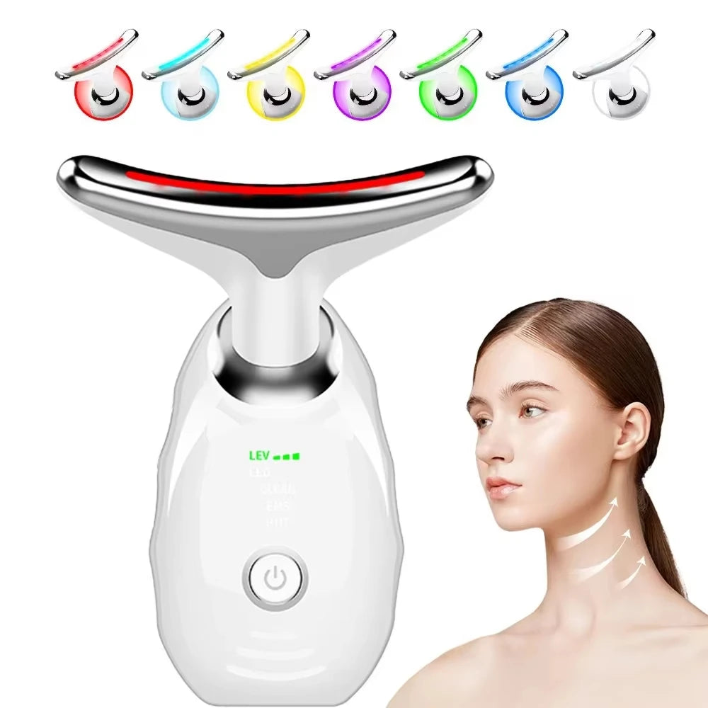 Anti Wrinkle Facial Massager Neck Face Beauty Device Skin Tighten Facial Lift Device Reduce Double Chin Skin Care Tool 7 Colors