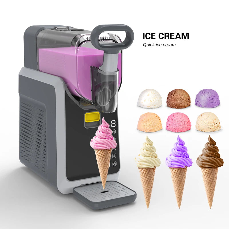 Slushy Machine Portable Ice Cream Freezing Multifunctional Slushie Make Automatic 2L Counter Frozen Drink Soft Drinks for Home
