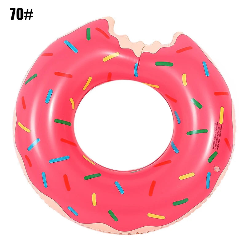 Inflatable Swim Rings Summer Swimming Pool Float Ring Beach Floatie Swim Party Toys for Fun Water Activities 1pc