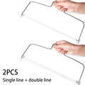 1/2Pcs Adjustable Height Line Cake Cut Slicer Adjustable Stainless Steel Cake Decorating Mold DIY Bakeware Kitchen Cooking Tool