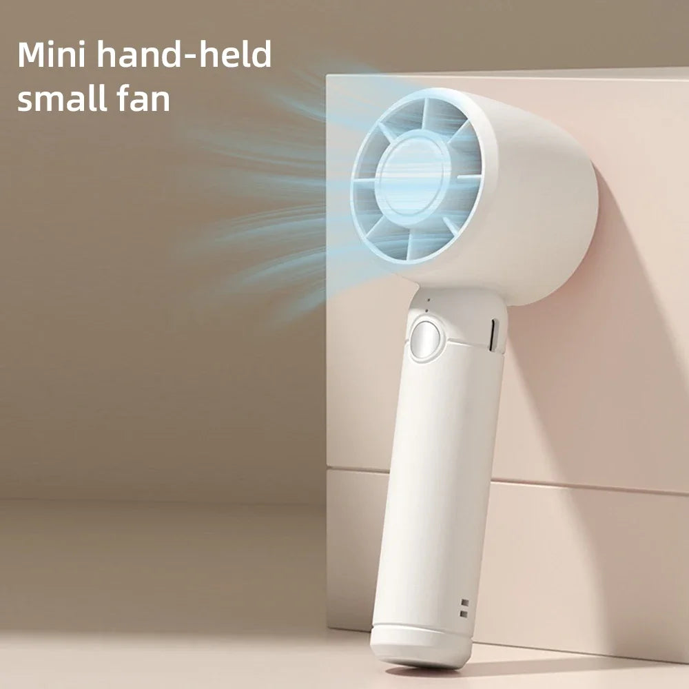 2025 USB Rechargeable Mini Fan  Portable Handheld Cooling Fan for Office & Travel
